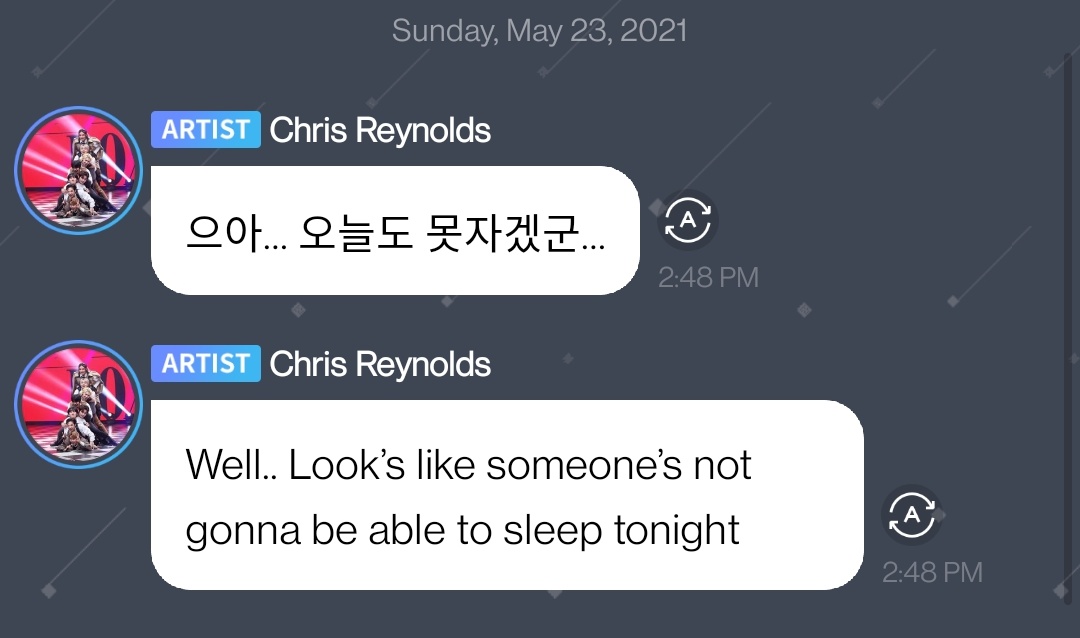 lixcultures_'s tweet photo. @VancityReynolds @MaximumEffort @Stray_Kids @AviationGin CHAN SAID HE WON'T BE ABLE TO SLEEP TONIGHT😭 https://t.co/AF2S8yIpZV