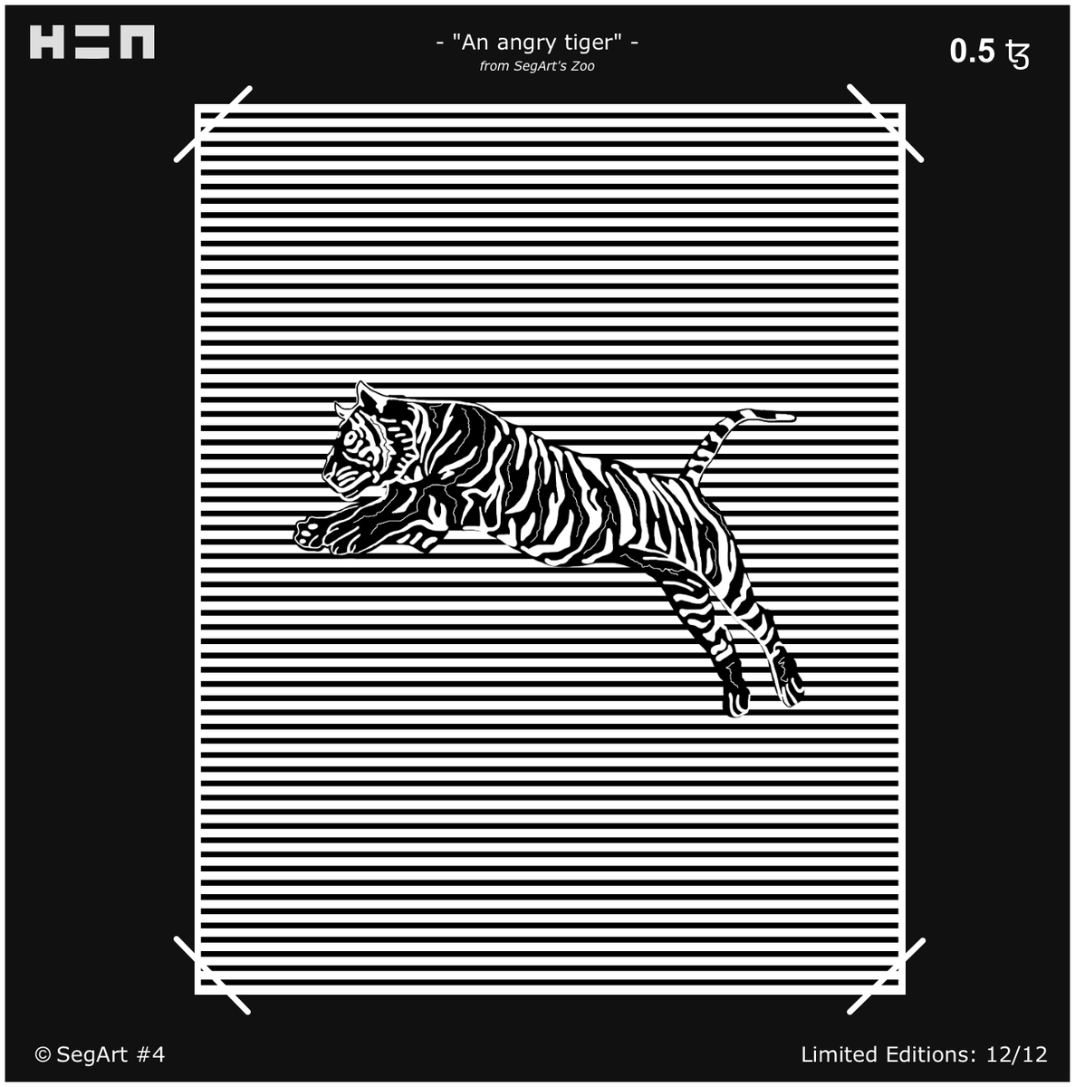 SegartNFT's tweet photo. Tigers are now living in "SegArt's Zoo". Limited Editions 12/12 on @hicetnunc2000. 

Here you can adopt one of them: https://t.co/wtCQMDJCJK https://t.co/mjA8LN9PTG