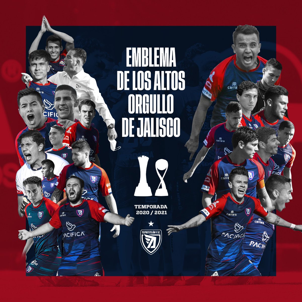 TepatitlanFC's tweet photo. 🏆💙❤️ 𝟮𝟬𝟮𝟭

¡Un año que nunca vamos a olvidar!

 ¡𝑺𝒐𝒎𝒐𝒔 𝒂𝒍𝒕𝒆𝒏̃𝒐𝒔! 🔵🔴 https://t.co/ZgUT8Eyo09