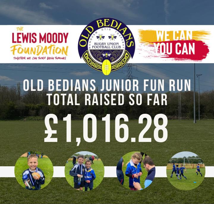 HUGE well done to the Juniors taking part in today's fun run raising money for <a href="/LewisMoodyFdn/">The Lewis Moody Foundation</a> <a href="/BrainTumourOrg/">The Brain Tumour Charity</a> 
We've surpassed the £1000 target, please keep donating, your support makes all the difference. justgiving.com/fundraising/dy… <a href="/JustPeteKerr/">Peter Kerr</a>
<a href="/boarugby/">Bradford on Avon RFC</a> <a href="/LewisMoody7/">Lewis Moody</a> #rugbyfamily