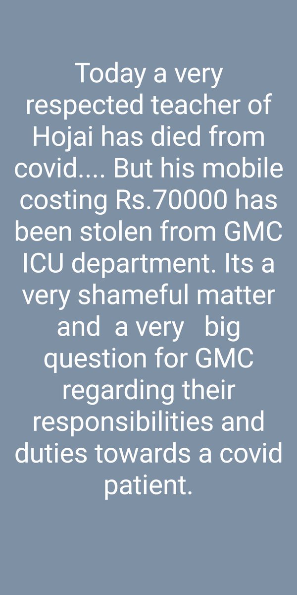 mms8876101542's tweet photo. How much Humanity can go far . Even on such pandemic time such activities are happening . I'm wordless today
#COVIDSecondWaveInIndia
#GMC
#cm_assam
@himantabiswa
@CMOfficeAssam https://t.co/mFH0YD4GTN