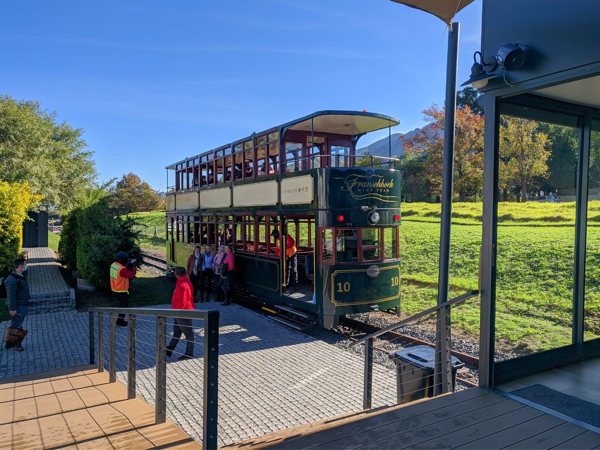 jkarguile's tweet photo. Finally did the Franschhoek Wine Tram... What a gorgeous experience! So great to see local wine farms busy again #supportSAwine https://t.co/KCs2dHZbHI