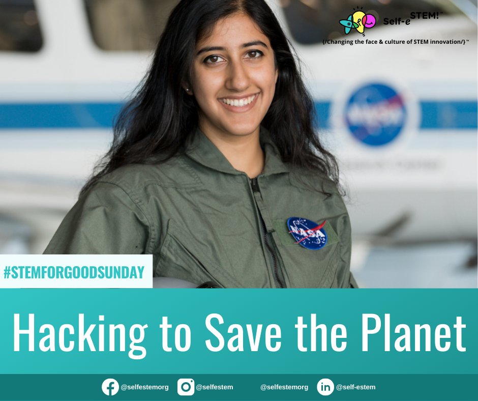 selfestemorg's tweet photo. Hacking to Save the Planet - How Sanjana Paul is Applying Tech to Protect Our Environment. Click https://t.co/cy8EQHOFYj to see how she is hacking to save the Earth. #selfestem #STEMforGood #STEM4Good #STEMmode #WomenInSTEM #GirlsInSTEM #WomenInTech #GirlsInTech #STEM #Diversity https://t.co/iYVFBtah9X