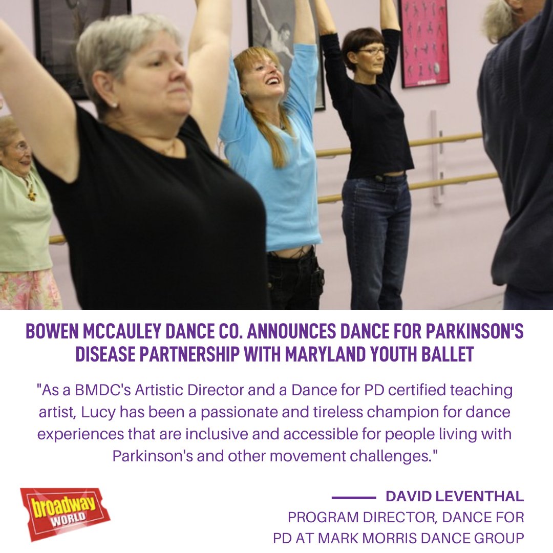 BMDCdance's tweet photo. Lucy has been leading Dance for PD classes for thirteen years and is so thrilled to be able to continue teaching and sharing the joy of dance with people who have Parkinson's Disease.
Read the full Broadway World article below!
https://t.co/Ub2qG0Qrbj
#DanceforPD #joyofdance https://t.co/Emh0Ue9uHb