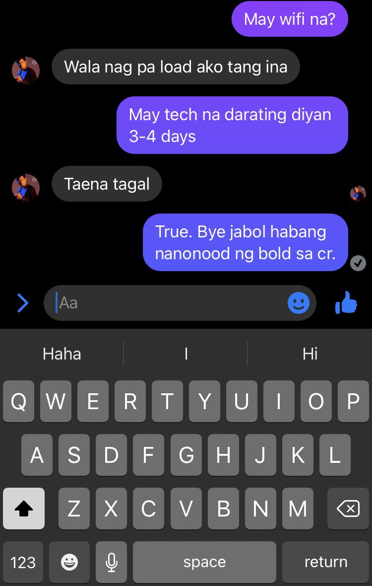 renzgareza's tweet photo. Me and my brother’s convo:

PS. Di ko kayang i post sa fb dito lang ako pwede magkalat. https://t.co/7fIq9iP3B8