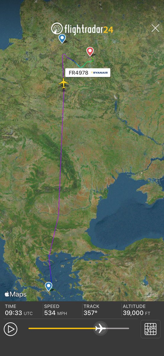 Statement from ICAO in regards to #FR4978 “diversion” to Minsk earlier today.