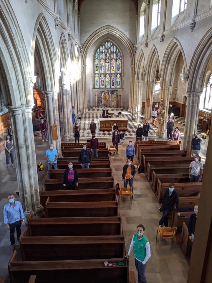 Celiamama's tweet photo. How does this make sense? 10,000 football fans singing at close quarters is ok, but over six amateur singers in a large, airy, carefully Covid-secured space is too dangerous? @DrRosena @OliverDowden @DCMSArts please explain. @GMB #singingmatters @CityLondonChoir https://t.co/GJytKgveps