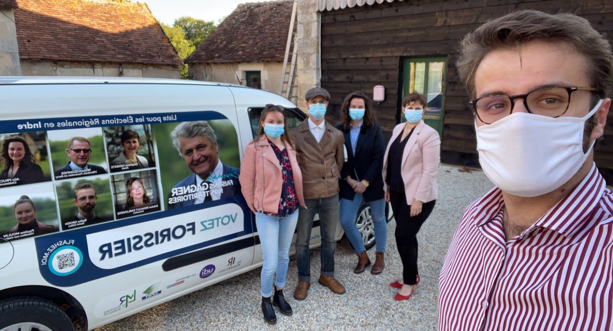 AlFruch's tweet image. Belle journée dans l’Indre avec l’équipe de @N_Forissier dans la Brenne ! #regionales2021