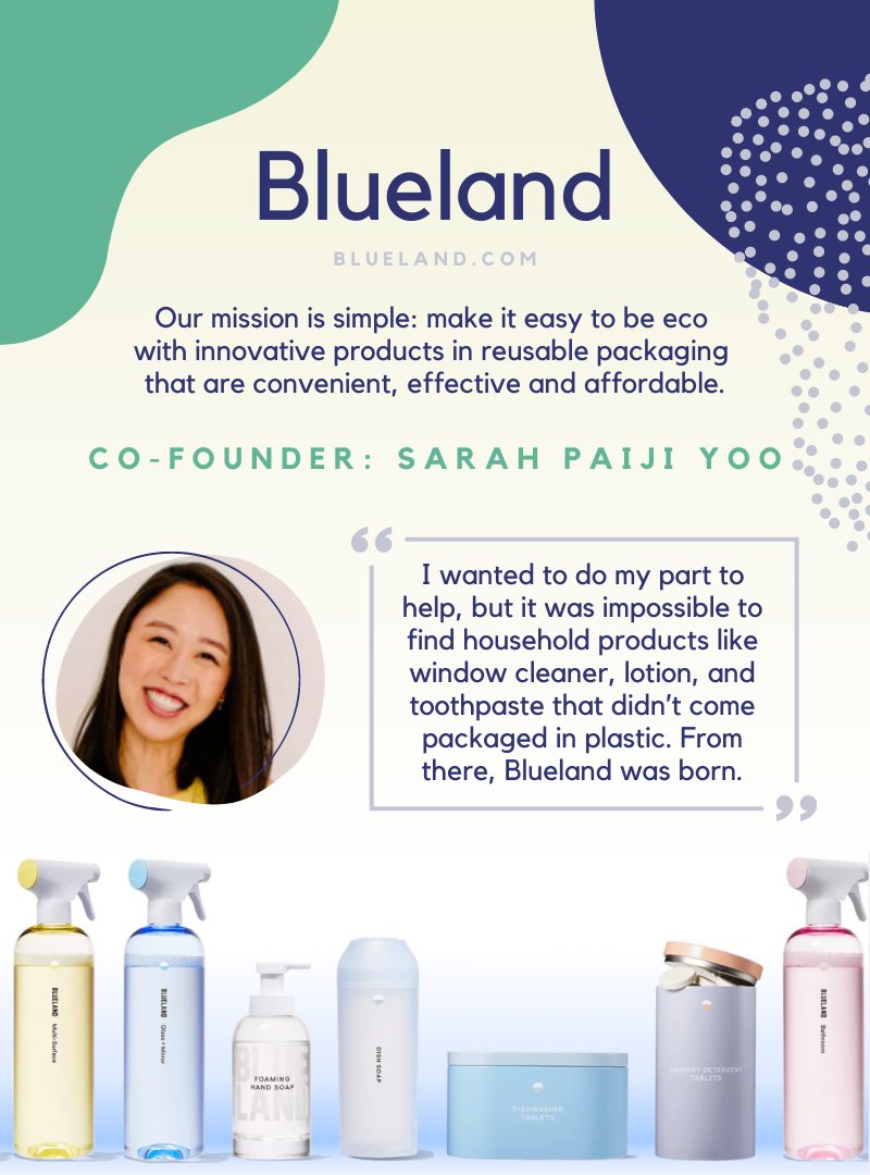 upstream_org's tweet photo. May is Asian American Pacific Islander (AAPI) Heritage Month, so we're featuring 3 awesome AAPI-owned #reuse businesses. 🌿 Check out the inspiring #AAPI women leading @blueland, Baggu &amp; Aplat, + learn more about their reusable products. https://t.co/w79fJW04GS