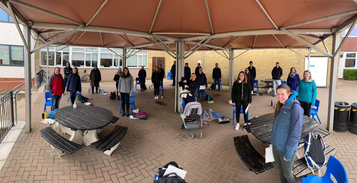 It wasn’t the location we planned due to this weeks DCMS update,  but after over a year of Zoom rehearsals it was amazing to sing together again in person, despite the cold May wind!
#ChoirsMatter #singingmatters