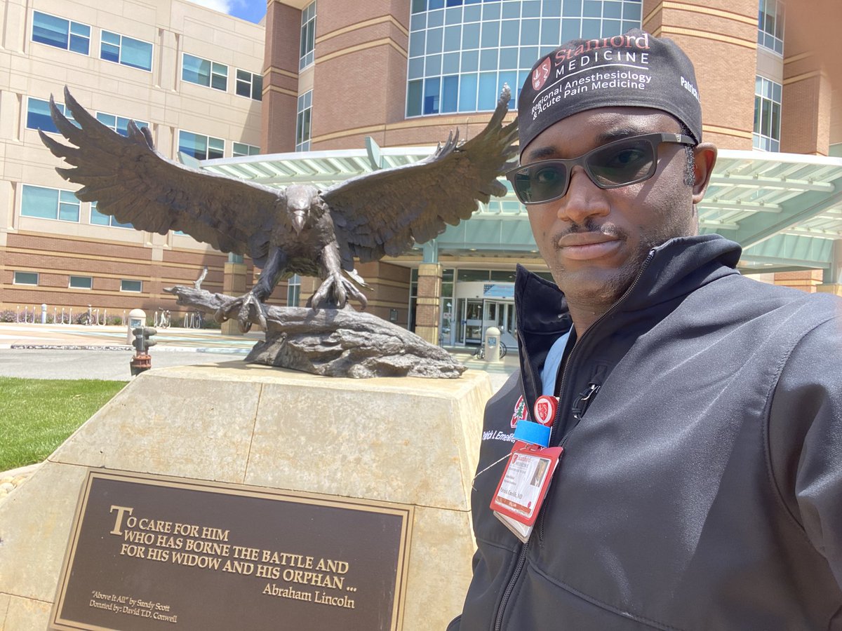 IfesinachiMD's tweet photo. My final weekend call as a #Regional #Anesthesiology &amp; #Acute #Pain #Medicine #Fellow. Our #veterans have been the most #grateful #patients that I have worked with. It has been an #honor to #serve those who have #protected our #freedom. 

#PainTerminator #GoalOrientedCare #RAAPM https://t.co/z3Dl4BAvos