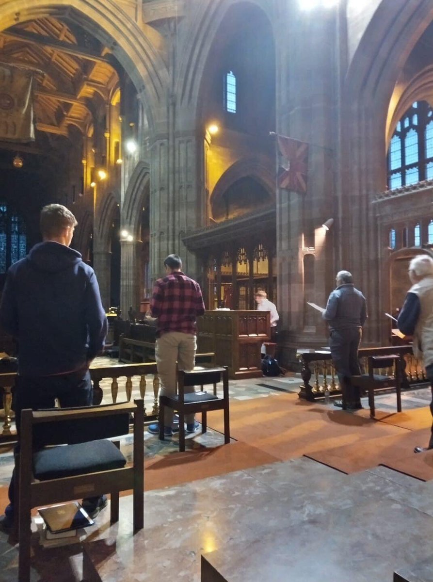 stgeorgeschoir's tweet photo. Taking our own safety seriously. Time for the Government to take Choirs seriously.
#singingmatters #ChoirsMatter #MentalHealthAwarenessMonth @churchofengland @DCMS @OliverDowden @RSCMCentre https://t.co/bk4wUFRDVn