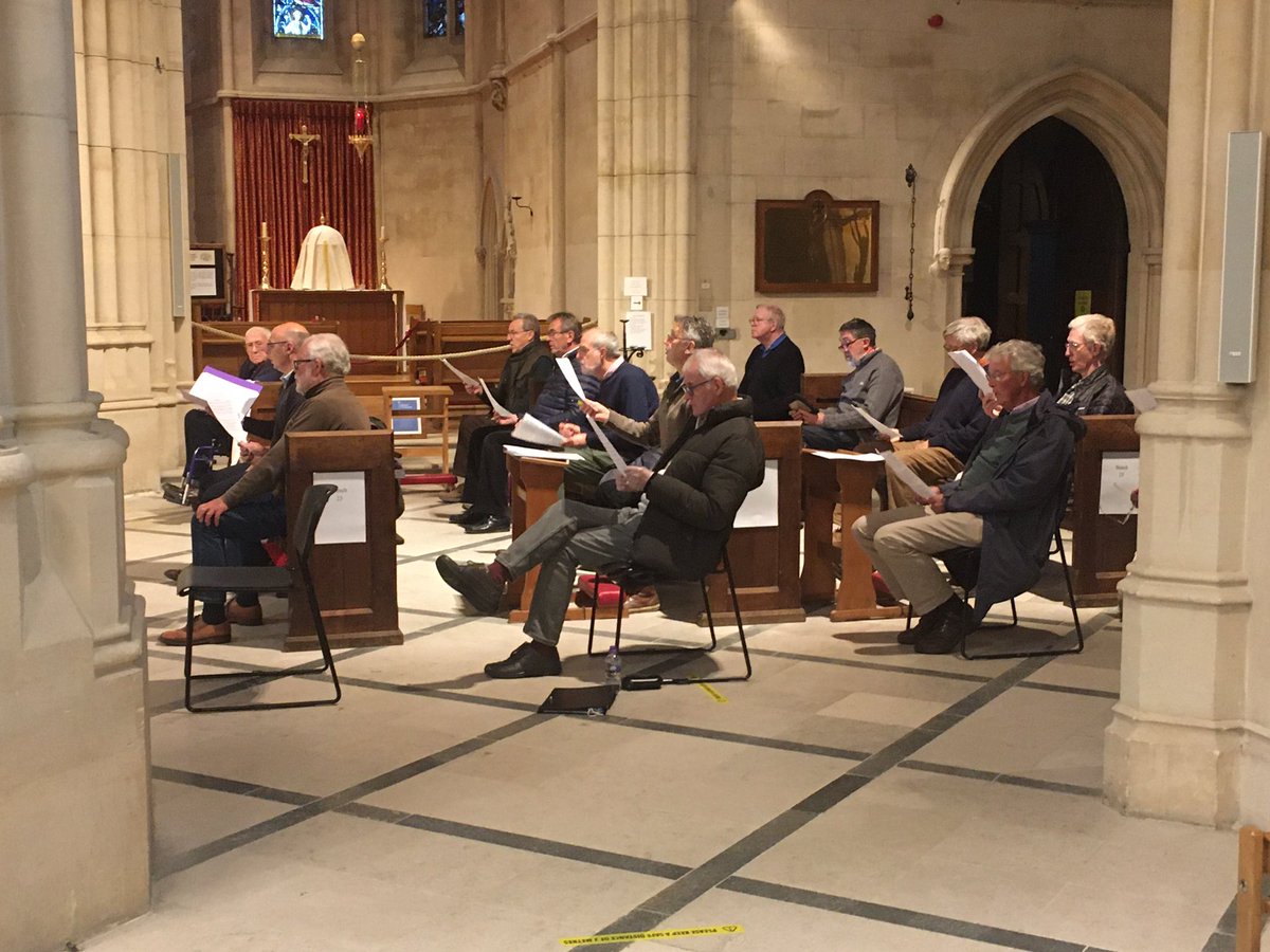 ArunChoralSoc's tweet photo. Safe and covid secure rehearsal on Monday 17th May. Please tell us why we’re not safe? #ChoirsMatter #singingmatters @OliverDowden @DCMSArts https://t.co/mIlShI7usv