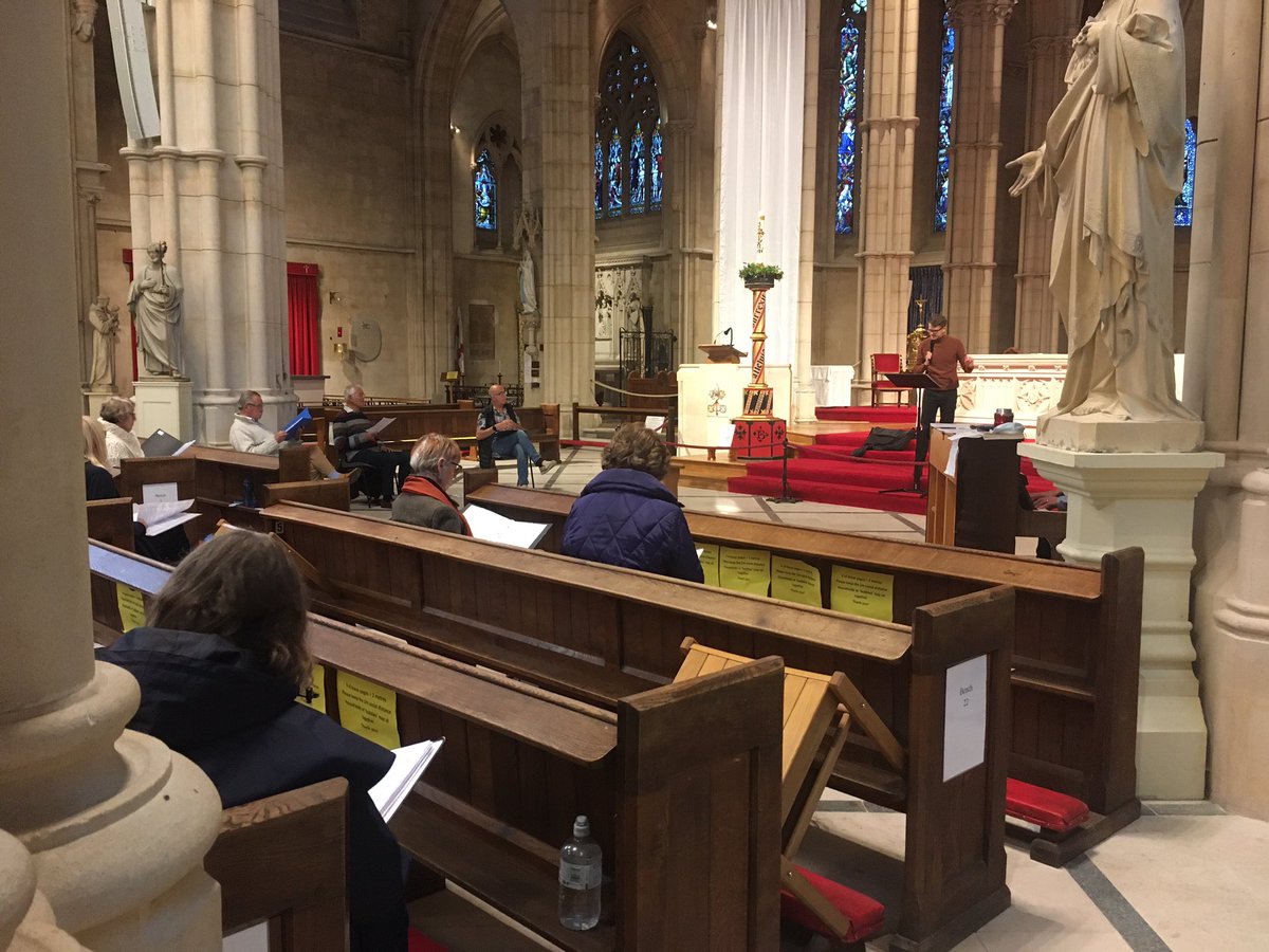 ArunChoralSoc's tweet photo. Safe and covid secure rehearsal on Monday 17th May. Please tell us why we’re not safe? #ChoirsMatter #singingmatters @OliverDowden @DCMSArts https://t.co/mIlShI7usv