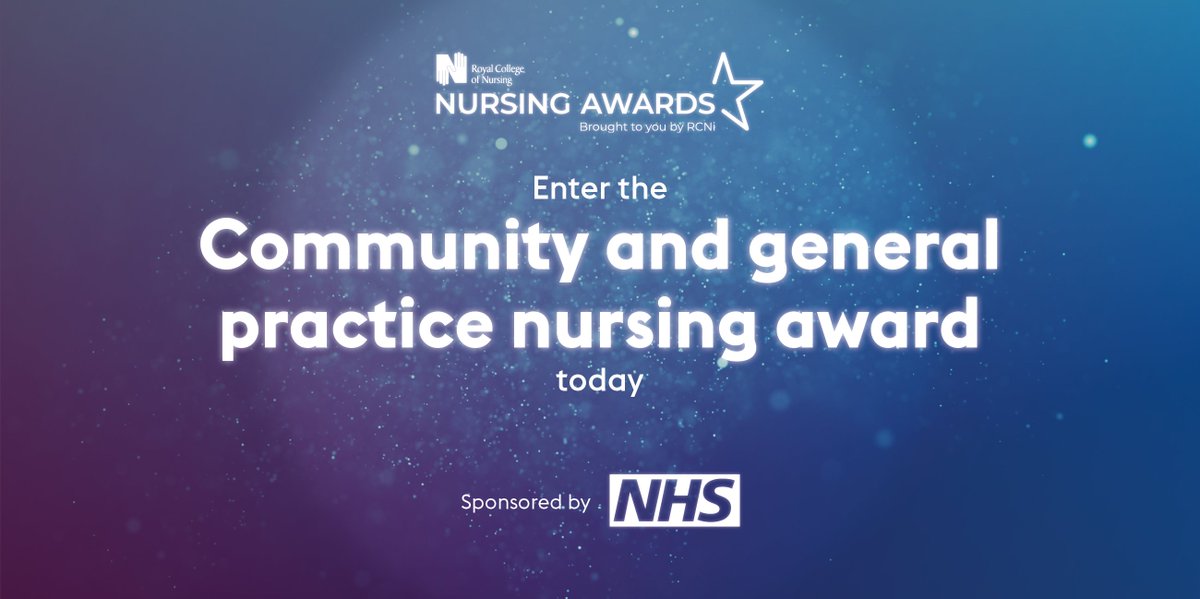 Last call for #GPN to put in their #RCNawards entries - we can raise your work's profile nationally + internationally but just entering puts your work in front of nurse leaders UK-wide + nursing journal editors. Enter by May 24 at rcn-nursing-awards.co.uk @kstorey63