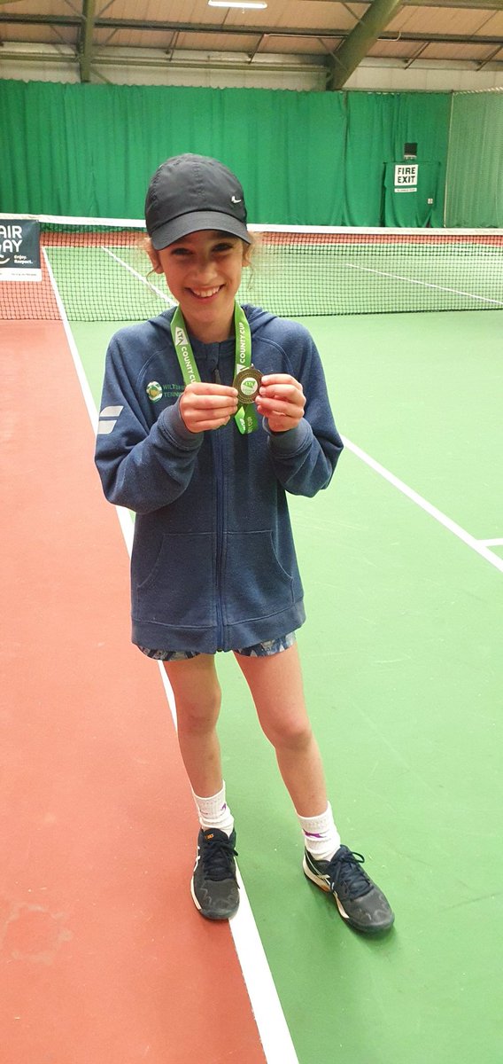 nappjames's tweet photo. Very proud of this little Daisy! Won 6/6 matches playing no.2 seed for @Wiltslta helping the Wiltshire 10U team to County Cup victory over S Wales, Gloucs &amp; Somerset. Hard work pays off! and...most importantly, great fun was had by all! Thanks @TeamBathTennis @LTACompetitions https://t.co/KS67JkNGgU