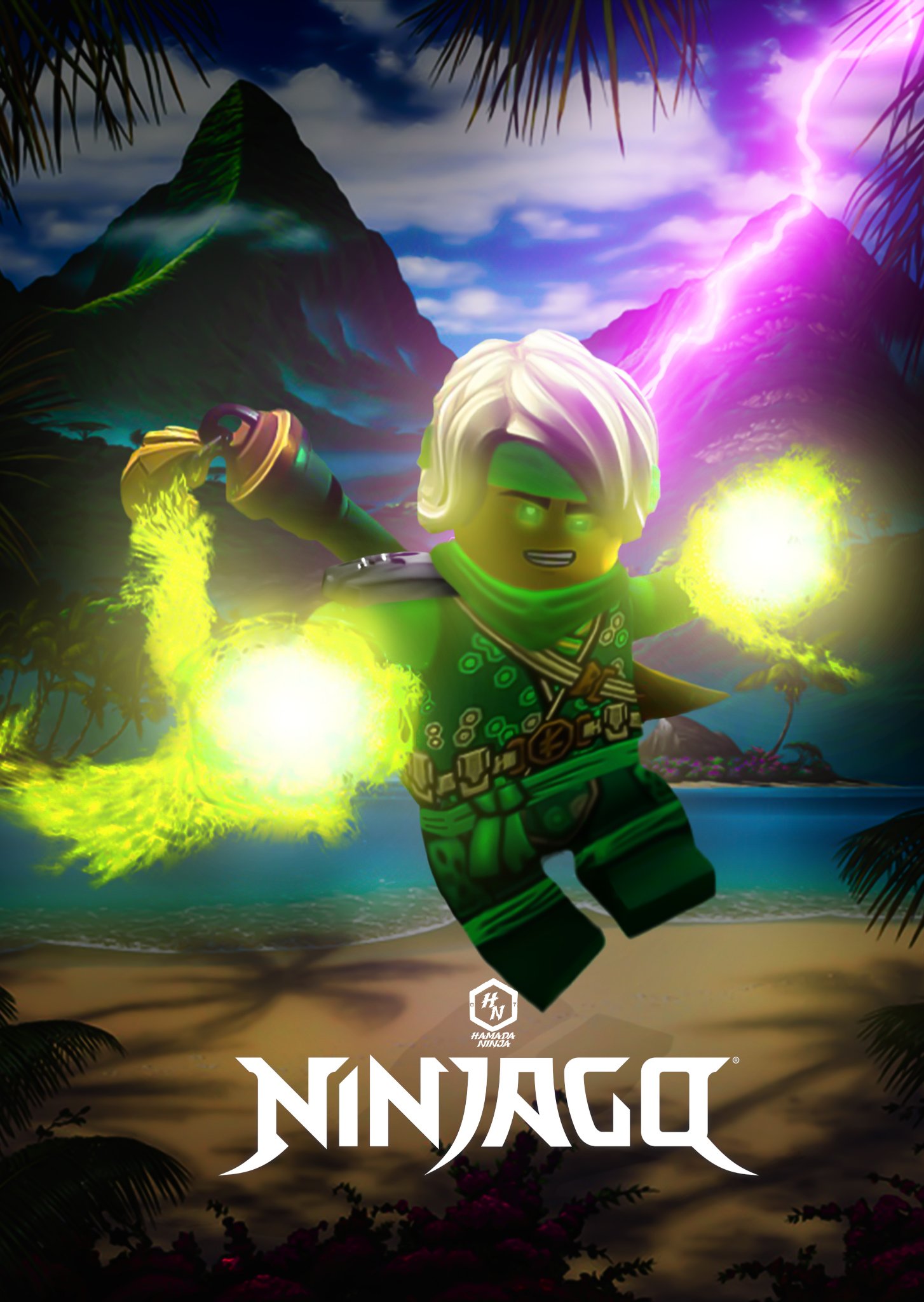 LEGO NINJAGO DRAGONS RISING POSTER MADE BY HAMADA NINJA