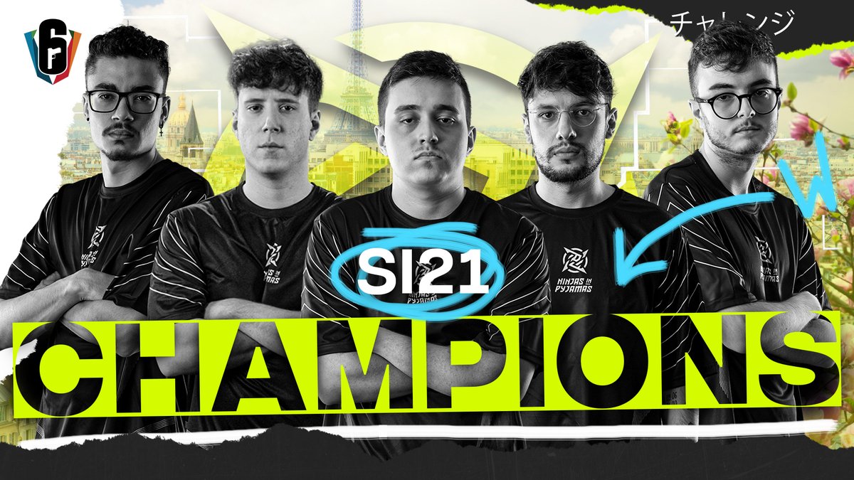 Ninjas In Pyjamas (@nip) on Twitter photo 🏆 WE ARE YOUR CHAMPIONS OF SIX INVITATIONAL 2021 🏆
🇧🇷 <a href="/kamikazeR6S/">Liquid Kamikaze</a>
🇧🇷 <a href="/PsychoR6/">Elevate Psycho</a>
🇧🇷 <a href="/pinoR6S/">NIP pino</a>
🇧🇷 <a href="/JULIOAKAJULIO1/">Falcon JULIOAKAJULIO</a>
🇧🇷 <a href="/muzifps/">BD Muzi</a>
🇧🇷 <a href="/MityFPS/">Mity</a>
🇧🇷 <a href="/bobcsgo/">NIP BOB</a>
#GONINJAS 🏆 WE ARE YOUR CHAMPIONS OF SIX INVITATIONAL 2021 🏆
🇧🇷 <a href="/kamikazeR6S/">Liquid Kamikaze</a>
🇧🇷 <a href="/PsychoR6/">Elevate Psycho</a>
🇧🇷 <a href="/pinoR6S/">NIP pino</a>
🇧🇷 <a href="/JULIOAKAJULIO1/">Falcon JULIOAKAJULIO</a>
🇧🇷 <a href="/muzifps/">BD Muzi</a>
🇧🇷 <a href="/MityFPS/">Mity</a>
🇧🇷 <a href="/bobcsgo/">NIP BOB</a>
#GONINJAS