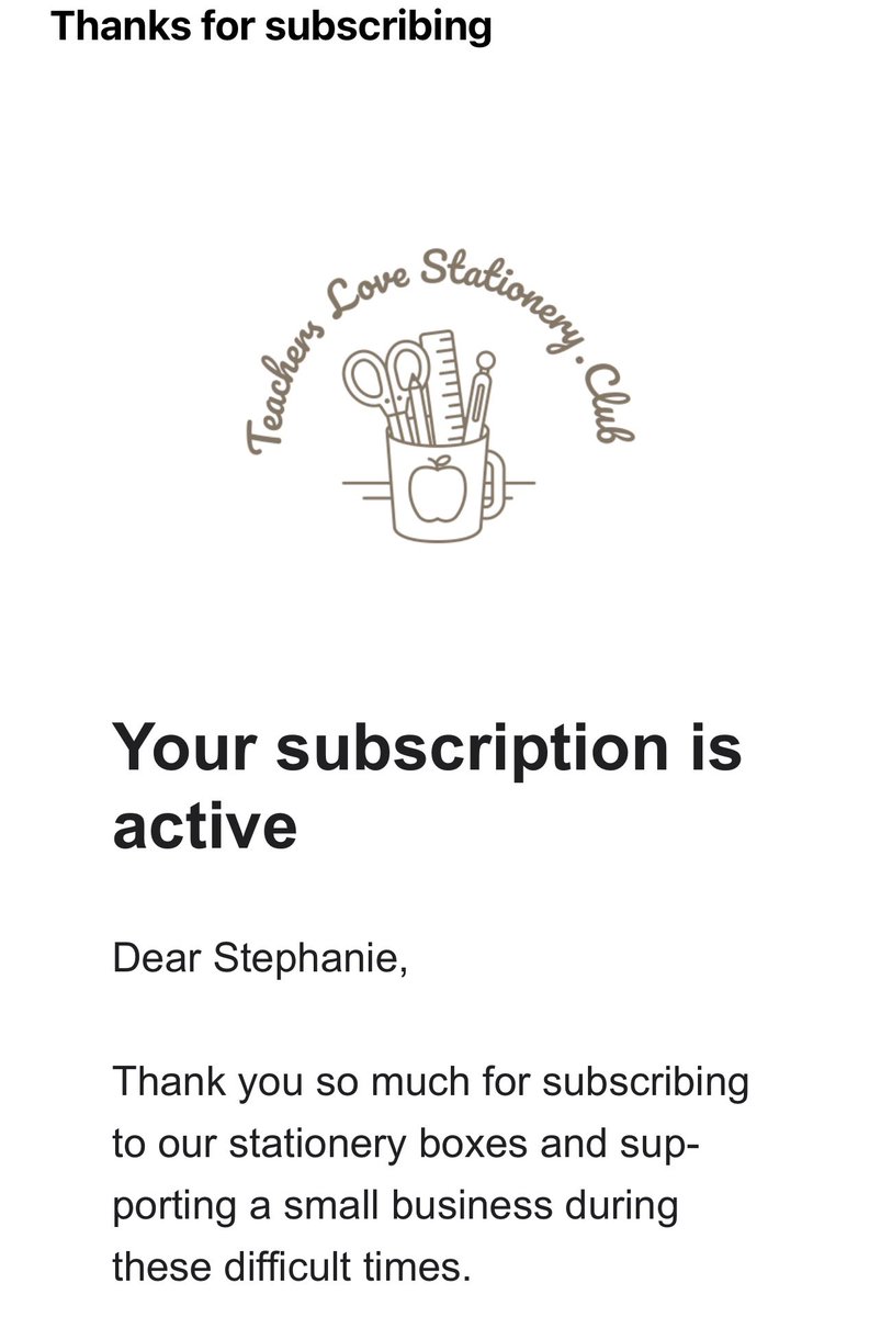 MissDearnley_'s tweet photo. So very excited. 😍⭐️✍🏼✏️✂️🗒🖇📎✒️🖍 

Anyone that’s stationary mad…£12 a month for a box of beautiful stationary! A very exciting subscription!! What a wonderful idea! 😍😍 

Subscribed. ✔️ 

@tmdticons 
@TLS_dot_Club 

#TMDTicons https://t.co/3ecLmPW9Vs