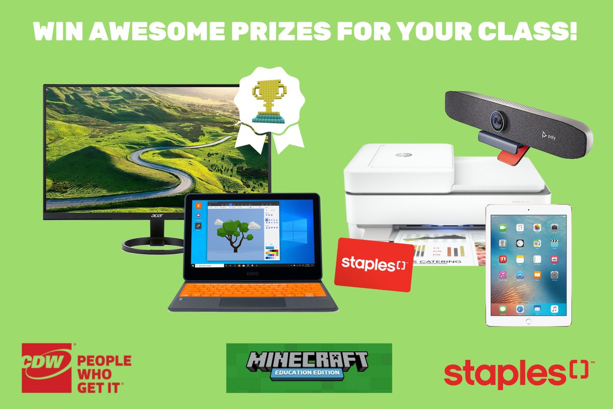 LOGICSAcademy's tweet photo. It's time to upload and showcase your future communities on Earth, Mars, and the Moon! Submit your entry by MAY 31st and qualify to WIN prizes for your class! #minecraftfuturefrontiers #logicsacademy @staplescanada @cdwcanada @PlayCraftLearn
Submit at https://t.co/YWWOoB8g6X https://t.co/x538fb7wPT