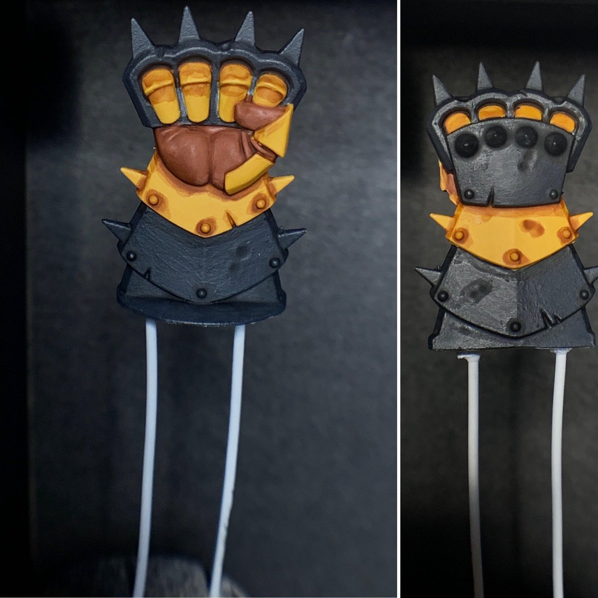 #HobbyStreak Day101. Final colours blocked in and lining done. 2nd Jab side effects in full effect, so slow progress today and probably tomorrow. #BloodBowl #PaintingWarhammer #WarhammerCommunity