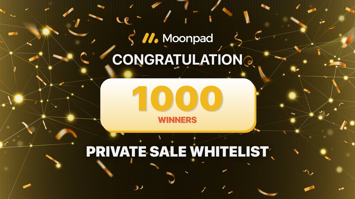 Moonpad_OA's tweet photo. 🔥🔥 IMPORTANT ANNOUNCEMENT 💥💥

🌙 WE CHOSE 1000 WINNERS OF MORE THAN 3000 WHITELIST REGISTERED INVESTORS THIS TIME 

🌙 CONGRATULATIONS TO 1000 WINNERS NAME IN THE LIST, PLEASE CHECK OUT THE FOLLOWING FILE 

https://t.co/kOFHuKezdx https://t.co/NlNrl6bROw
