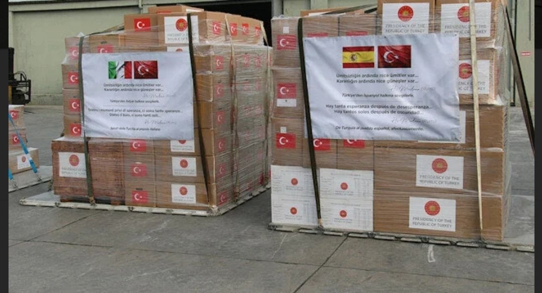 YUNUSMURATKILIC's tweet photo. @odatv İtalya'ya İspanya'ya ASKERİ KARGO uçakları ile gönderilen tıbbi malzeme yardımları Venezuela'ya elden teslim gönderilmiş ve götürende Binali Bey'in oğlu?Sağlık bakanlığında görevli desek değil devlet yöneticisi desek o da değil sizin seçmen bile inanmaz bu hikayeye valla😂 https://t.co/JjrmaCsImE