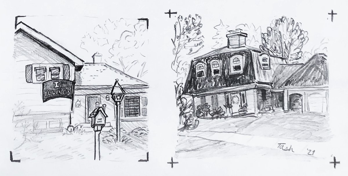 artoftash's tweet photo. I took a walk and made some sketches!

#outdoorsketch #suburban #house #sketch https://t.co/Mu8BZpFyMd