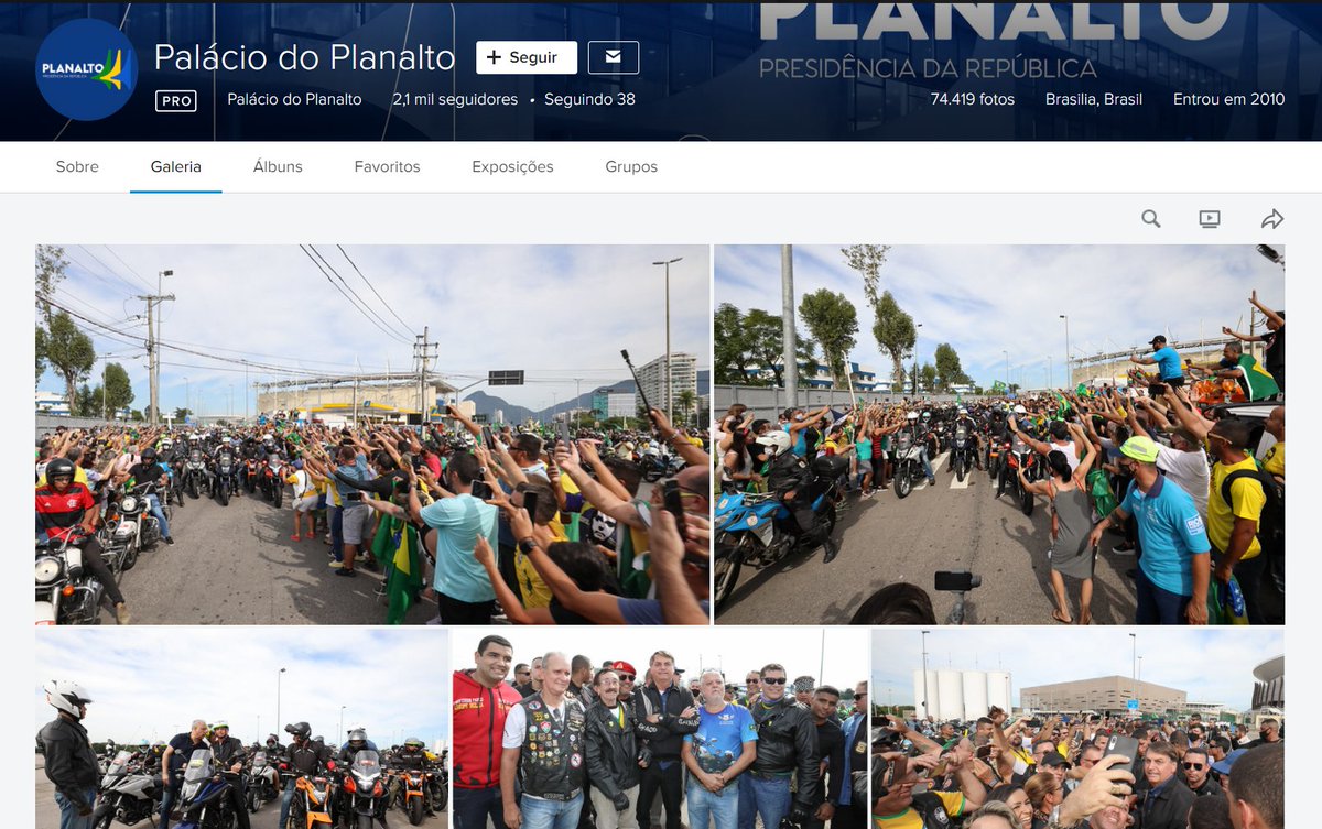 desmentindobozo's tweet photo. 21/05/21: "Planalto diz à CPI não ter registros de passeios de Bolsonaro divulgados nas redes sociais"

23/05/21: Flickr do Palácio do Planalto https://t.co/W6J4xgJKqC