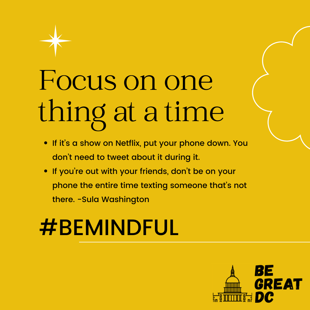 BeGreatDC's tweet photo. We are going live on our IG tomorrow at 9 am for morning meditation with Sula Washington. Stay focused this Sunday and turn on your IG notifications for BGDC so you don't miss out.
#Meditate #BeMindful #BeGreatDC #MentalHealthAwarenessMonth #BlackMentalHealthMatters https://t.co/SU7WqmObrP