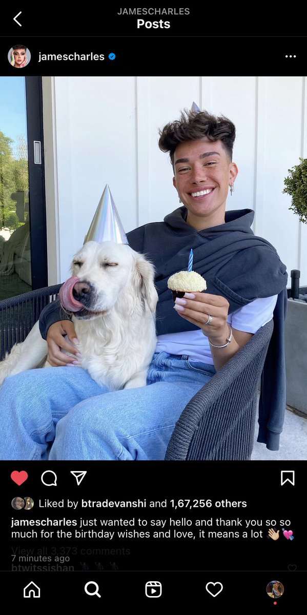 IDhanawat's tweet photo. @jamescharles is back on Instagram !!
#jamescharles #back #Instagram #InternationalTeaDay #tea #teasis https://t.co/h9hfOoteLg