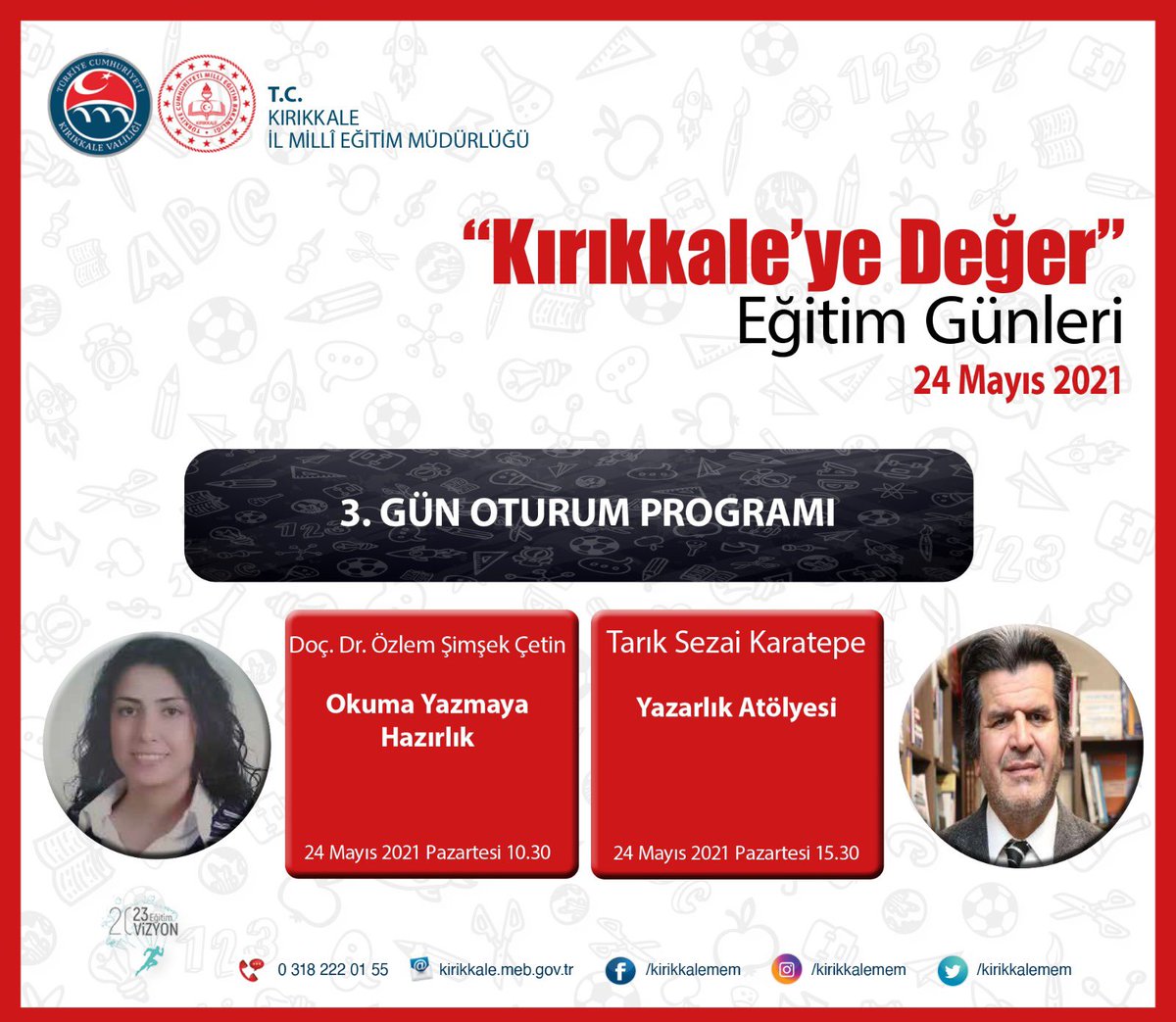 #kırıkkaleyedeğer <a href="/tcmeb/">Millî Eğitim Bakanlığı</a> <a href="/ziyaselcuk/">Ziya Selçuk</a> <a href="/TC_kkalevalilik/">Kırıkkale Valiliği</a> <a href="/kirikkalemem/">Kırıkkale Millî Eğitim Müdürlüğü</a>