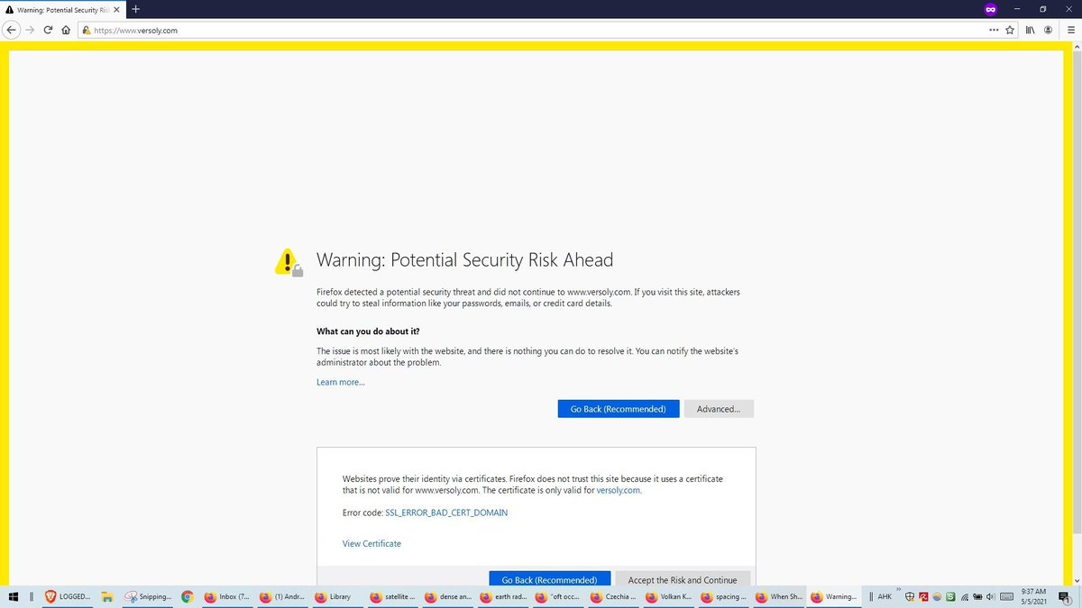 adamllui's tweet photo. @iamjonjackson @volkandkaya @nachoiacovino Don't use his builder if you value a low bounce rate... visitors using certain browsers encounter security errors (makes your brand look unsafe / unprofessional): https://t.co/he3BiXX8fV