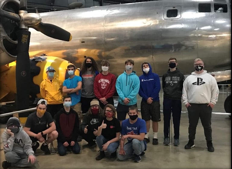 PickawayRossCTC's tweet photo. Our Aviation satellite program students at Zane Trace visited the Dayton Air Force Museum this month. 

Students were excited to see everything they had learned about this year firsthand. 

#PRCTCProud #Satelliteprograms #CTEWorks #CareerTechOhio https://t.co/qYiw7Ve6hy