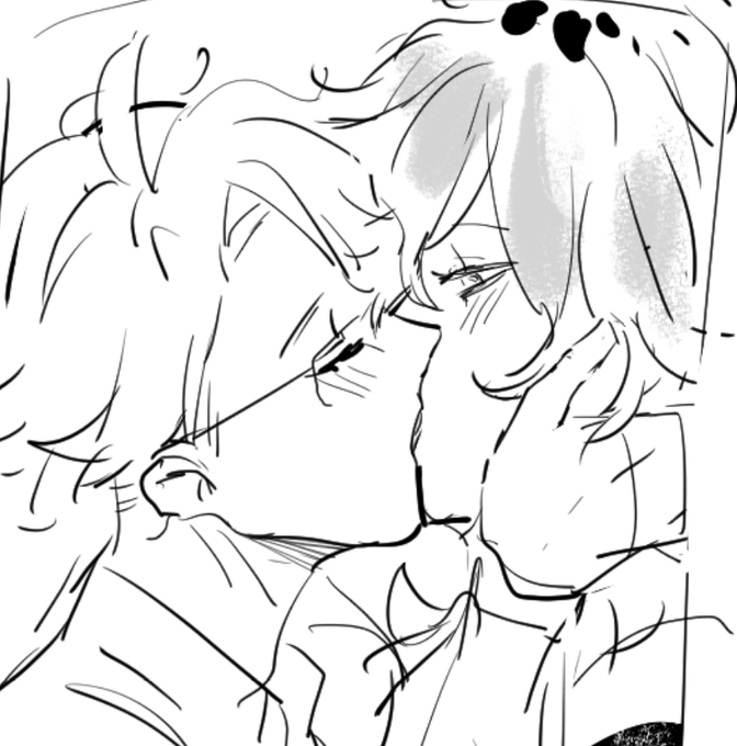 happy kiss day 💀🐙 
repost because i have no new art 