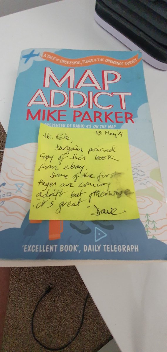 pete62jackson's tweet photo. Reading @mikeparkerwales #Mapaddict friend bought me a copy on eBay but reading it on kindle  such is my addiction https://t.co/6vE23VQhOp