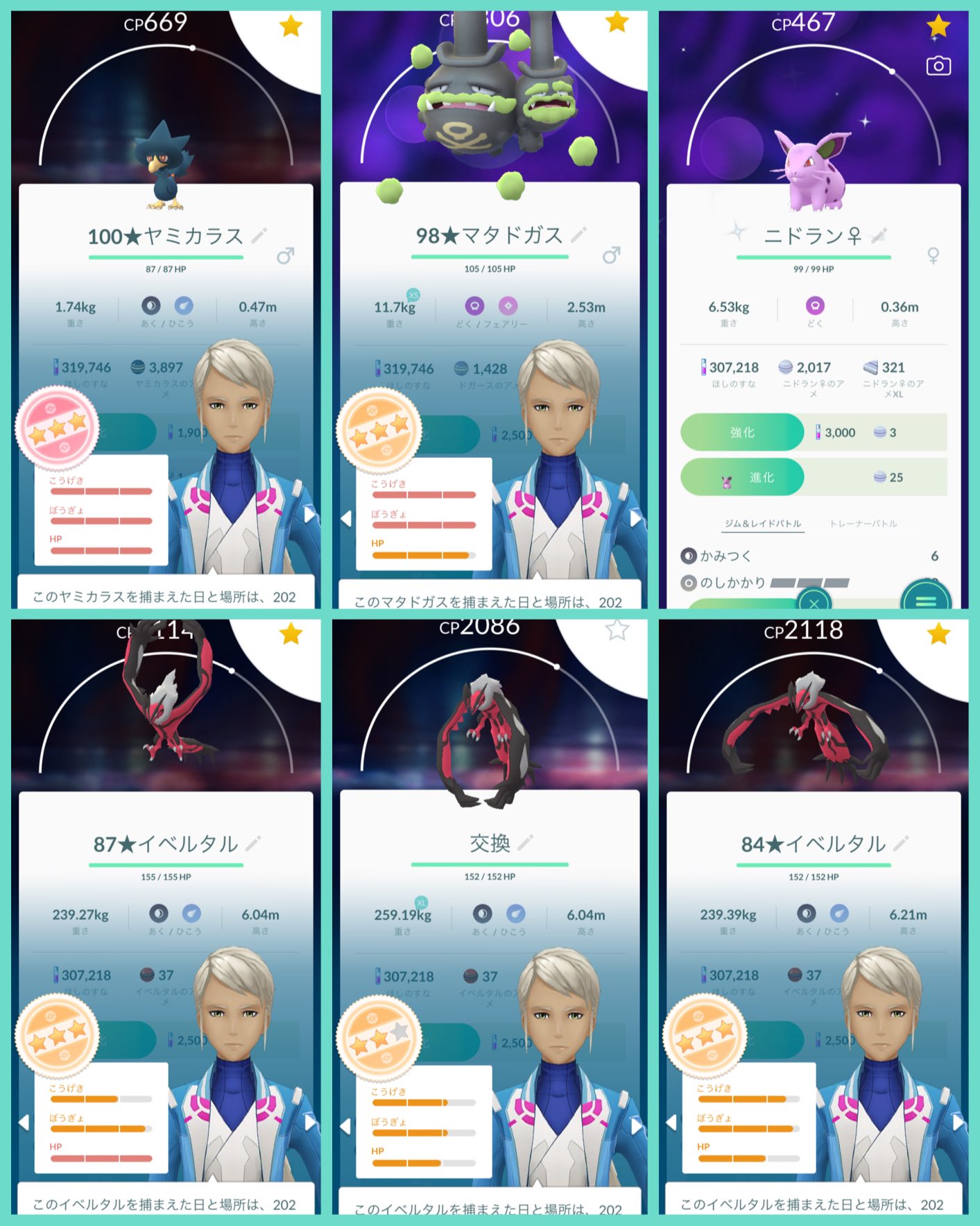 Minton Poteton ポケモンgo おはようございます٩ ۶ 昨日の結果 色違いget ニドラン は8匹目 高個体値get 100getした イベルタルは3匹 安定の微妙な個体値ww ポケモンgo 色違い 個体値100 T Co Ruhwo0mrmz Twitter