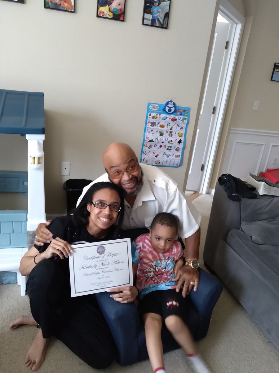 chipmunk2212's tweet photo. Today I was baptized by my dad! This in itself is a testimony. Me and my dad once upon a time did not have a relationship and neither one of us were saved. BUT by the grace of God, here we are so many years later. https://t.co/ufeLnBez8W