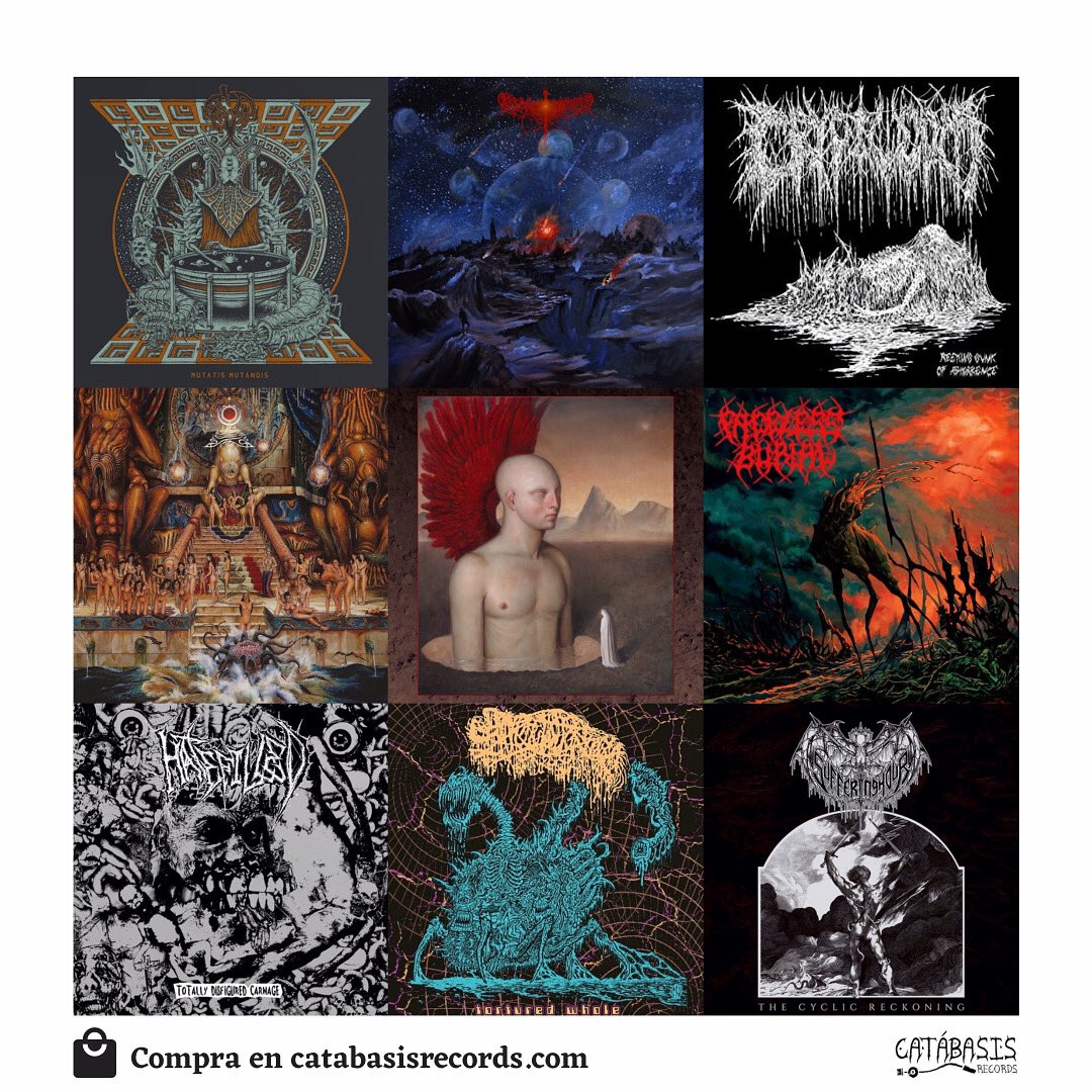 📣Desde hace unas semanas hasta hoy se ha actualizado la web con referencias de: #Ivoidhangerrecords, #Mesacounojorecords, #RSRrecords, #Centurymediarecords y #Profoundlorerecords 

💁🏻‍♂️Todo disponible en catabasisrecords.com

⚠️stock limitado