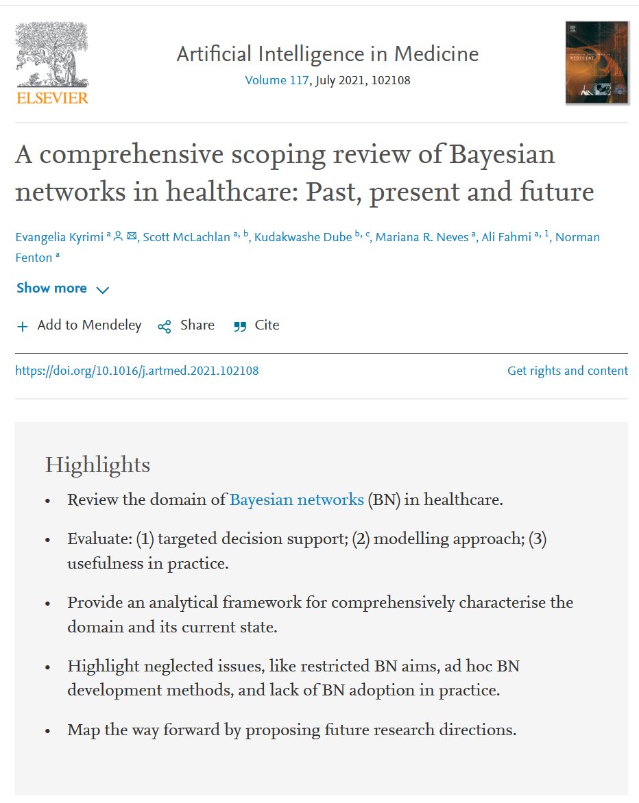 profnfenton's tweet photo. The full review of #Bayesian networks in healthcare paper led by .@LinaKyrimi and .@Dr_ScottMc available here: 
https://t.co/HBWDlhCtk3 https://t.co/W1vdVRN0cK