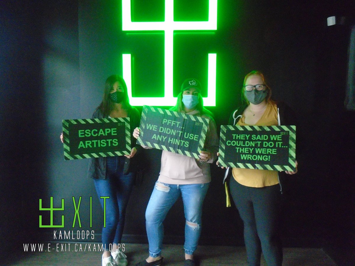 exitkamloops's tweet image. Here’s some of our awesome escapee’s from May 16th-23, 2021. Many failed and many succeeded! Test your wits today! 
facebook.com/media/set/?van…