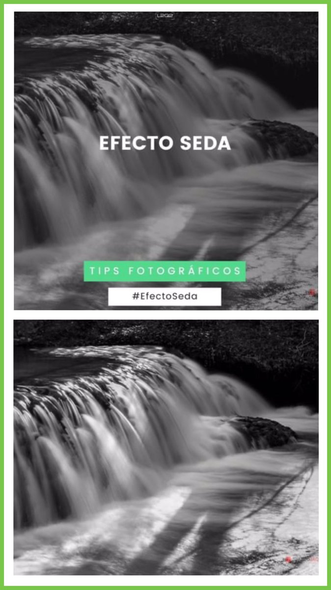 l2q2_fotografia's tweet photo. ¿Conoces el #EfectoSeda? Es una #fotografia donde se usa una velocidad obturación lenta de varios segundos
El agua parece seda 💦💦
Importante: Debes usar trípode
#L2Q2 #VillaviciosadeOdon #EscuelaL2Q2 #AsociacionL2Q2 #elclubL2Q2 #nosgustalafotografia #cursodefoto https://t.co/1pt6UrrmxD
