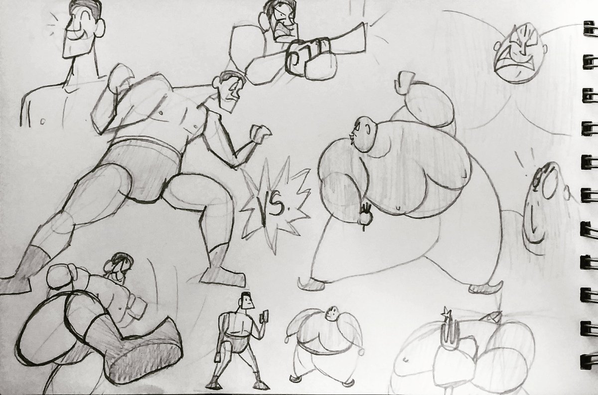 Baba vs Abby in today's doodles!

#doodles #sketches #sketchbook #giantbaba #abdullahthebutcher #prowrestling