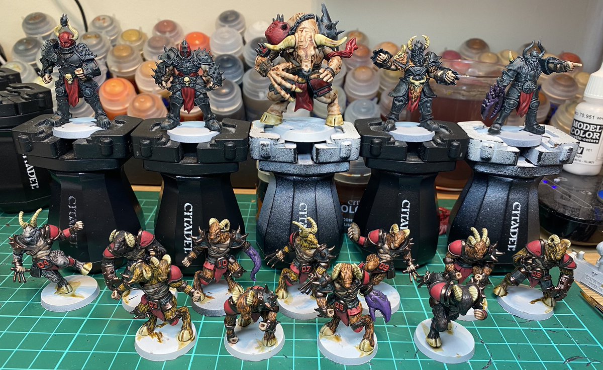 Day 507 of #hobbystreak fell just short of my target of completing these during <a href="/JBoneDS/">Johnny J. Bone</a>’s charity stream - probably need another hour or so to finish them off so I’ll do that tomorrow night! I’ll get them based and then auction them off and donate the money to Mind! #bloodbowl