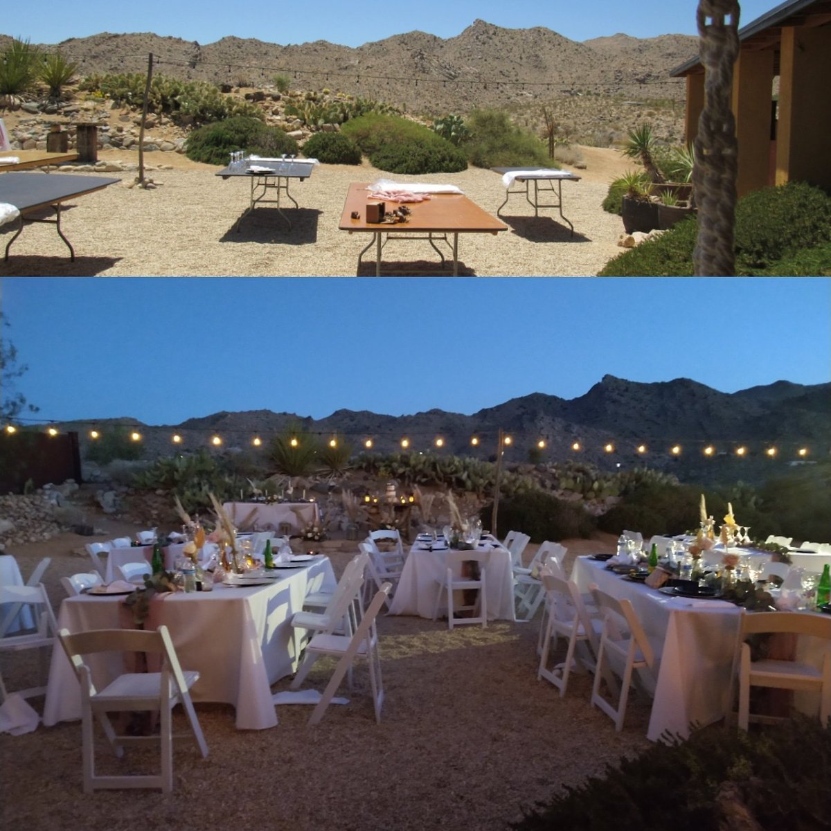 EGS4713's tweet photo. Before and after table set up. Following the couples vision. The beauty of nature always help to dress the place. #WeddingPlanner #weddinginspiration #weddingcoordinator #weddingday #ieweddings #inlandempireweddings #weddingsetup #weddingreception https://t.co/ZO3kjL2T4V