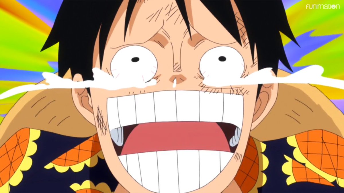 OnePieceAnime's tweet image. Luffy&apos;s reaction to hearing Pica&apos;s voice for the first time. 😂

[via Episode 683]