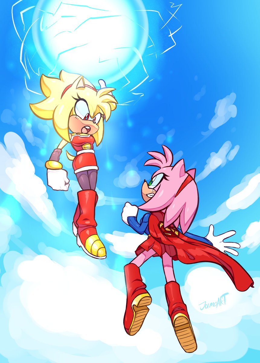 Jamo_ART's tweet photo. Super Sayian Amy vs Super Girl Amy

COMM for blahadon on DA https://t.co/pi5yJazBW1