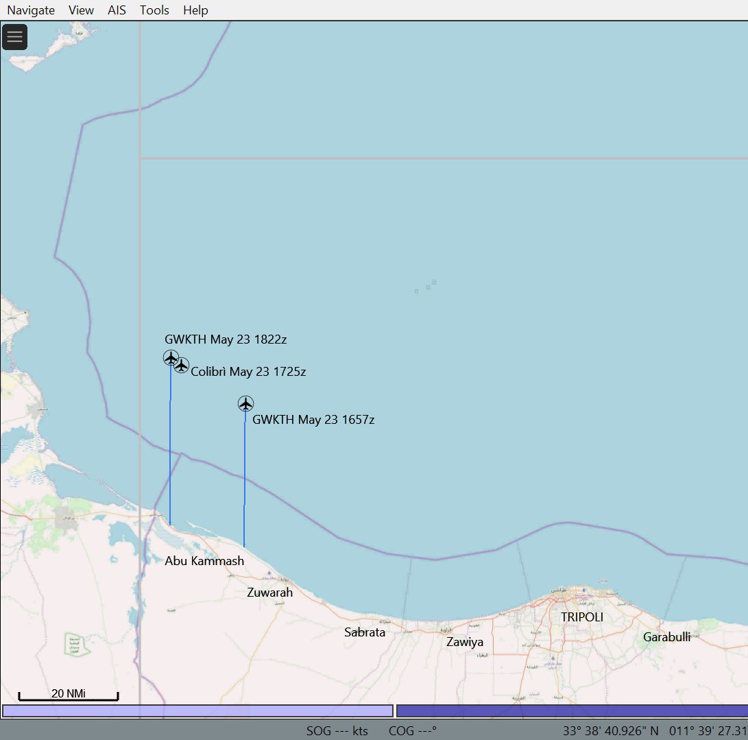 scandura's tweet photo. #migranti Update/4 via Radio Radicale 01:29
🚢ONG #AitaMari ha invertito la rotta⬆️: prua a nord
↙️ I mercantili 🚢#FirstBrother🇲🇹 e 🚢#SeaLoyalty🇲🇹 sono ancora in ombreggiamento del gommone, che è stato avvistato non solo da Frontex ma anche dal velivolo ONG 🛩️#Colibrì (1725z) https://t.co/9qcyNifqdR