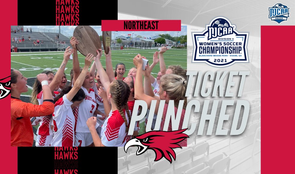 NJCAA_Soccer's tweet image. Northeast is headed to Evans! 🎟️👊

The Hawks claim the North Plains District title with a victory over Hawkeye to clinch a spot in the 2020-21 #NJCAASoccer DII Women's Championship!

njcaa.org/sports/wsoc/20…