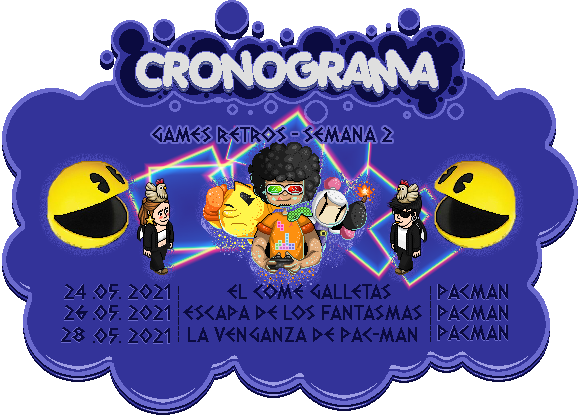 Vamos en la segunda semana de esta conocida campaña 👾 que estamos realizando en Habbatar, no obstante la esencia de los juegos no pretendemos perderla, con ustedes traemos una semana bastante divertida, con el come galletas🍪o pac man. 🤯
 En Habbatar.com 🥳